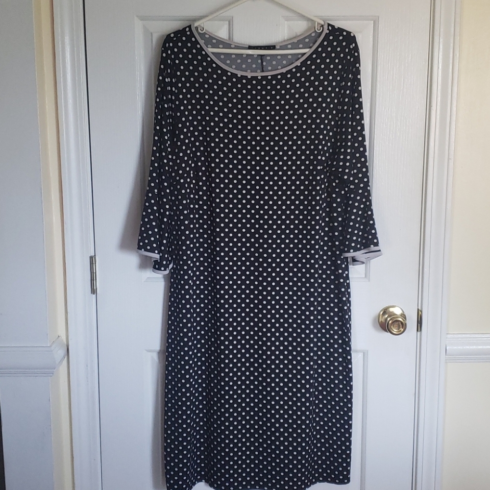 Polka Dot Dress with flutter sleeves